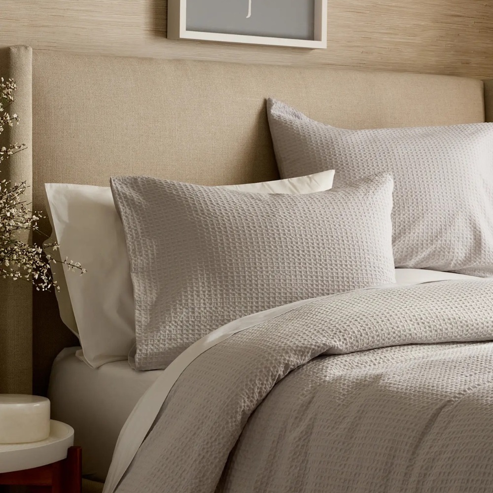 Quince Organic Luxe Honeycomb Duvet Cover